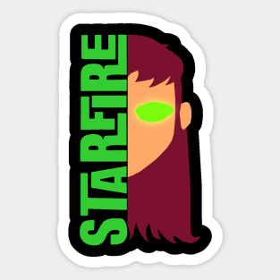 Starfire Simplified Text Sticker